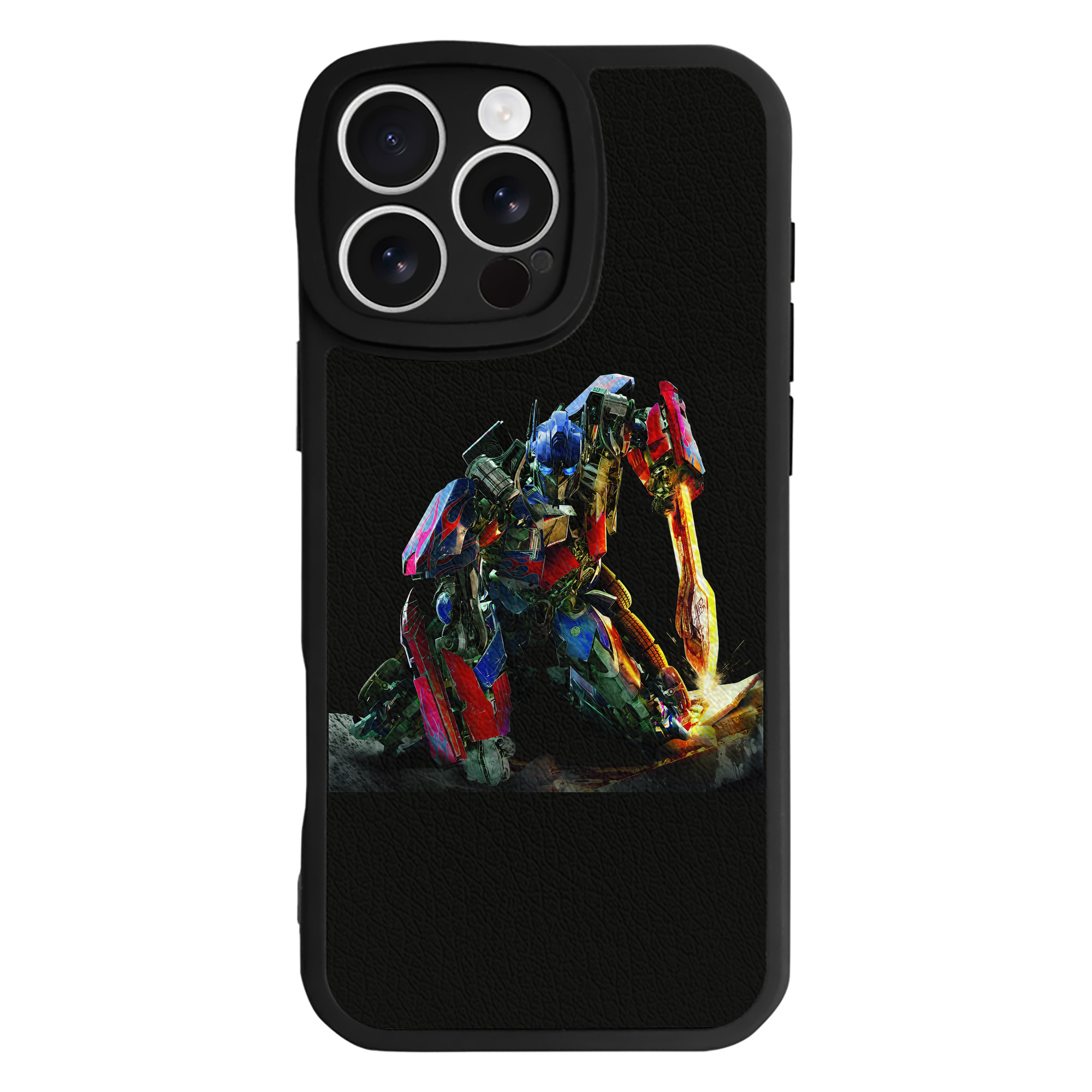 （画像用） Transformers トランスフォーマー 【iPhone 16シリーズ対応】シリコンスマホケース（レザー調） 材質：シリコン